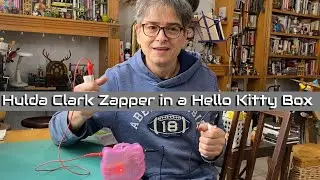 A closer look at the Hulda Clark Zapper built into a Hello Kitty box