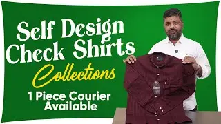 The Best Quality Self Check Shirts Collections at Low Price 1Piece Courier | BSG Garments Hyderabad