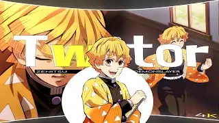 Zenitsu Twixtor Clips 4k 😍💕 || ft : @acomxy || #anime #demonslayer #twixtor