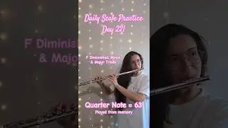 Daily Scale Practice: Day 221 #flute #flutepractice #flutescales