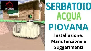 serbatoio acqua piovana| installazione Manutenzione Suggerimenti | Vantaggi e tipologie