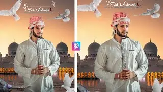Eid Mubarak Special Photo Editing in Picsart 2021 || Picsart Eid Mubarak Photo Editing Tutorial