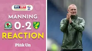 Liam Manning Reaction | Blackburn Rovers 0-2 Norwich City | The Pink Un