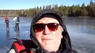 L&aring;ngf&auml;rdsskridsko p&aring; Gissj&ouml;n och Slissj&ouml;n 24/2 -17