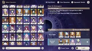 C1R1 Neuvilette and  C0R0 Flins Ineffa VS New Spiral Abyss 9 Star Clear