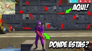 POLICIA VS LADRONES EN EL TECHO DE FACTORY! 😂 *escondite color rojo* MOMENTOS GRACIOSOS FREE FIRE