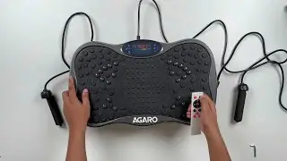 AGARO Alpha Crazyfit Vibration Plate Massager Home&Gym Workout Machine