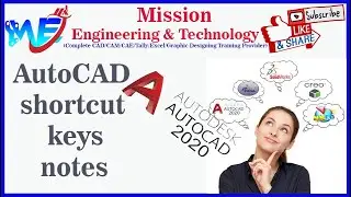 3. AutoCAD shortcut keys notes// SHORTCUT KEY//