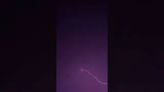 Lightning storm before anticyclonic tornado