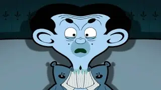 Mr.bean funny watching scary movie