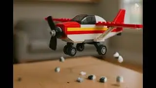 Flying Lego airplane using AI
