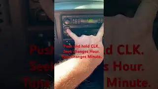 Как настроить часы на заводской магнитоле Ford. Ford F150 2003 года выпуска #fordf150 #clock
