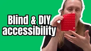 Blind and DIY accessibility! 😎😍🔴 #lowvisionmom #blindgirl #visualimpairment #diyaccessibility