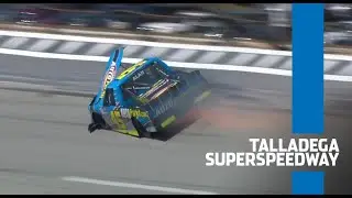 Lawless Alan blows tire, makes wall contact at Talladega