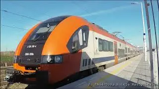 Dzień na stacji kolejowej Zast&oacute;w pod Krakowem. 15.11.2020