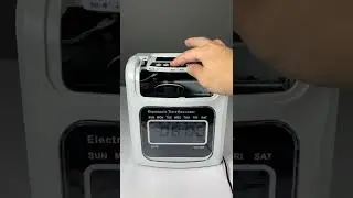 Time attendance machine- How to set 2 colour printing