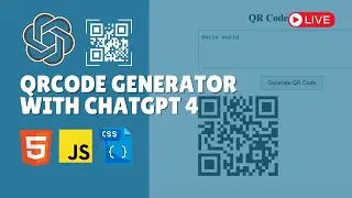 Live coding session: Creating a QR code tool with chat GPT's guidance | Javascript, CSS and HTML