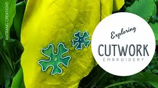 Cut work using net fabric || Net applique technique || Reverse applique || Antrang Creations