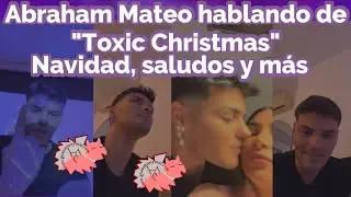 Abraham Mateo hablando de Toxic Christmas , dónde pasará la Navidad , saludando y más en Madrid