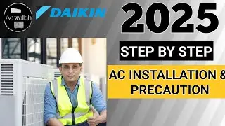 #hvac #RoomAc RA installation procedure and precautions.