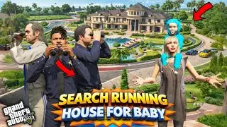 GTA 5: Franklin's New Born Baby Needs New Running Mansion 😰Shinchan Worried About baby🍼 Ps Gamester 