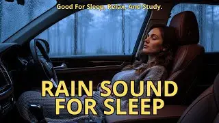 rain on car - relaxing rain sounds for sleeping, help insomnia, stress relief, concentrate, ASMR