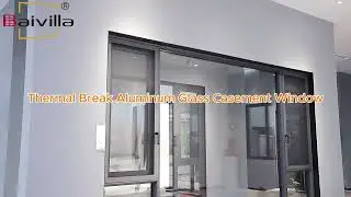 Modern designs thermal break aluminum alloy frame double glazed insulated glass casement window