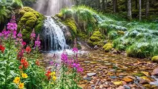 Relaxing Nature Sounds 🌿 Waterfall & River in the Forest | Stress Relief & Deep Sleep