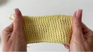 Knit Stitch Library #1 | Calm & Aesthetic Pattern Tutorial