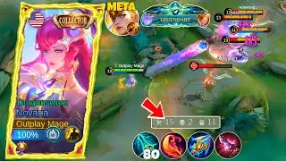 NOVARIA VS META FREYA OP! NOVARIA 1HIT BUILD & EMBLEM COUNTER FREYA | MOBILE LEGENDS
