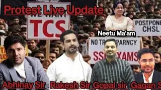 Abhinay sir ll Rakesh sir ll SSC Protest Live Update #ssc #cgl #live #news #uppolice #latestupdates