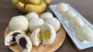 FUKASHI MANJU + Recheio de BANANA com CANELA Muito f&aacute;cil