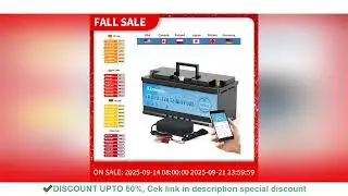New 12V 120AH Series or Parallel LiFePO4 Storage Battery Built-in Bluetooth BMS Lithium Power
