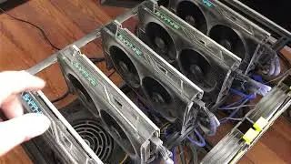 RX 480 mining rig heating up