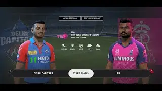🔴 LIVE | IPL 2025 - DC vs RR | 32nd Match at Arun Jaitley Stadium, Delhi | Cricket 24 Gameplay
