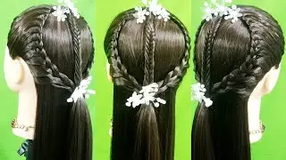 Bridal Hairstyles For Long Hair For wedding|Indian Girls Hairstyle For Girls | New Hairstyle.
