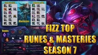 Fizz Top Runes and Masteries 7.10 Season 7 League of legends