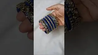 silk thread kundan bangles #bangles #shorts #youtubeshorts #diy #silkthreadbangles