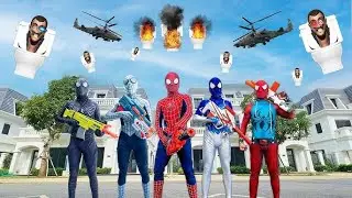 Superheroes vs Skibidi Toilet | Funny & Family-Friendly Superhero Battle | Superhero vs Monster