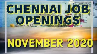 Jobs In Chennai|Freshers Jobs In Chennai|Jobs In Chennai December 2020|Job Openings In Chennai 2020