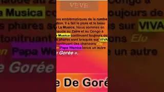 &Icirc;LE DE GOR&Eacute;E dans sa version int&eacute;grale Papa Wemba et Viva La Musica #congo #rumba #music #musique