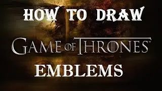 Лайфхак как рисовать Game of the Throne гербы| How to draw life hacking Game of the Throne emblems