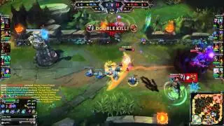 Fnatic Huni - Ekko Quadra Kill - patch 5.11