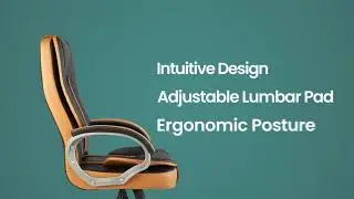 INNOWIN Venture Premium High Back Ergonomic Leatherette Office Chair Features Video.