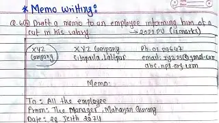 Memo writing|English for Technical Communication BE Civil Purbanchal University TU KU PoU