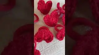 DIY Crochet Heart Hair Ties ❤️ | Handmade Gift Ideas #Shorts #Crochet #Khanam's #love