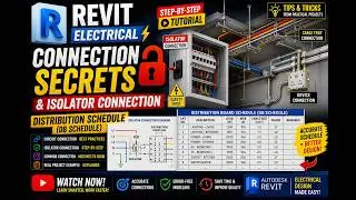 Revit Electrical Connection Secrets & Isolator connection- Distribution Schedule (DB Schedule)