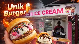 Ais Krim Burger Unik di JB 🍔🍦 | Unique Burger Ice Cream You Must Try