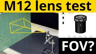 Testing a 16 mm M12 lens from China