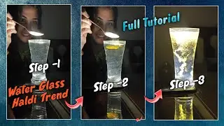 Water glass haldi trend Making Tutorial | haldi water glass reels trend tutorial